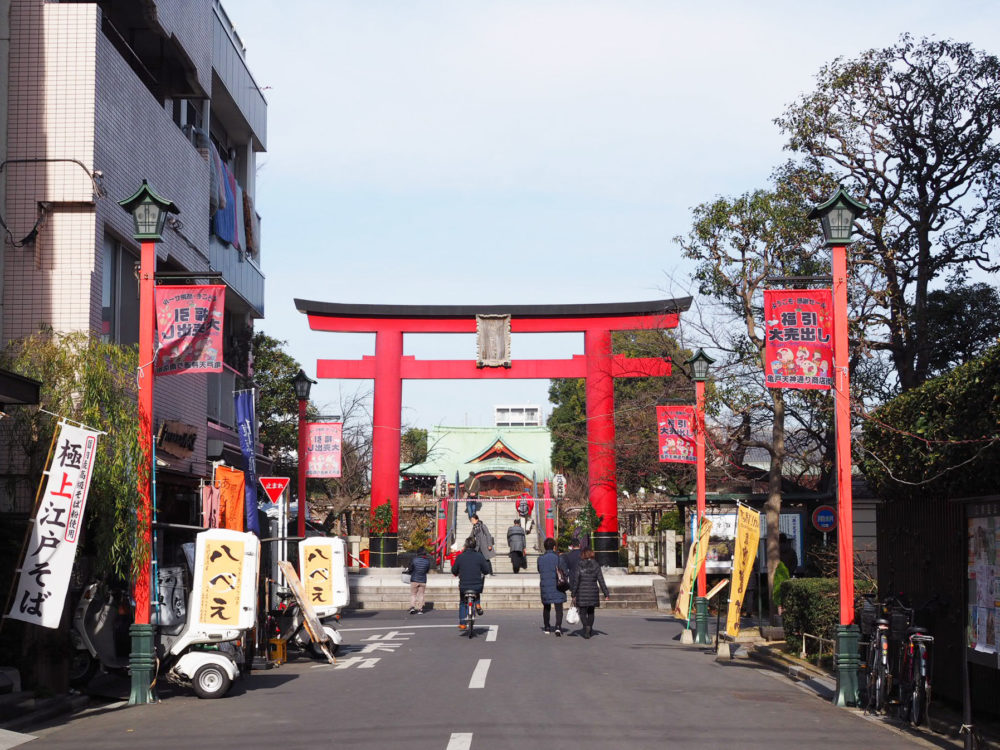 亀戸天神　うそ替え　周辺