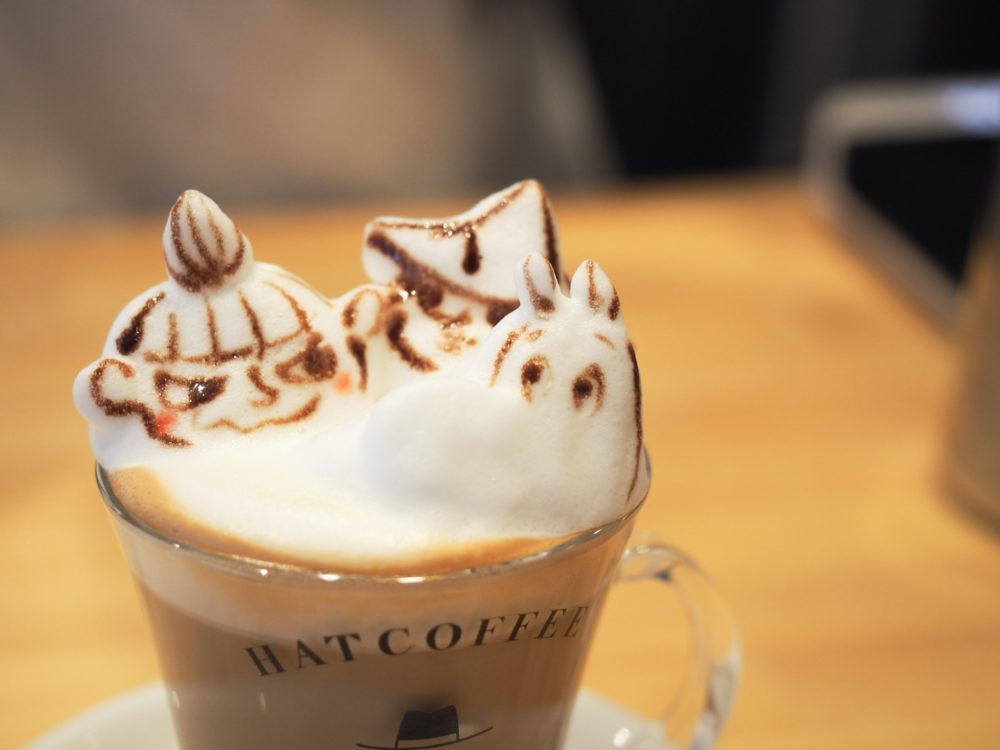 蔵前　hatcoffee ハットコーヒー　ラテアート