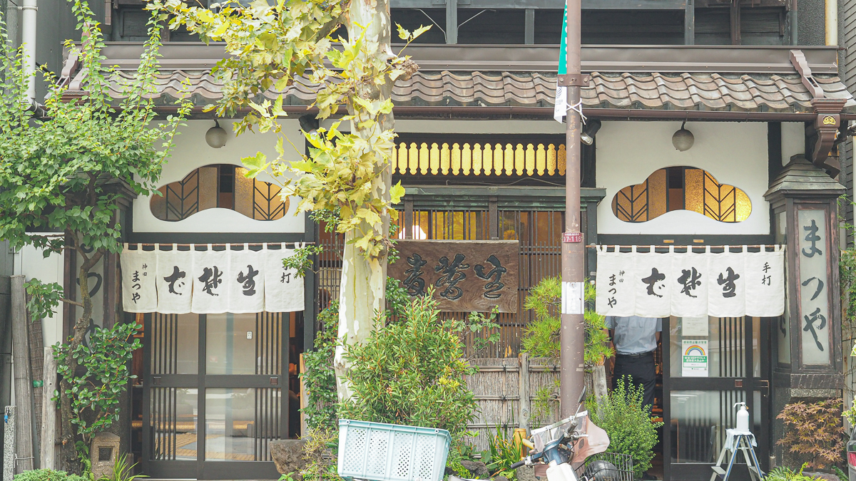 神田 おすすめ ランチ 蕎麦　神田まつや　歴史的建造物