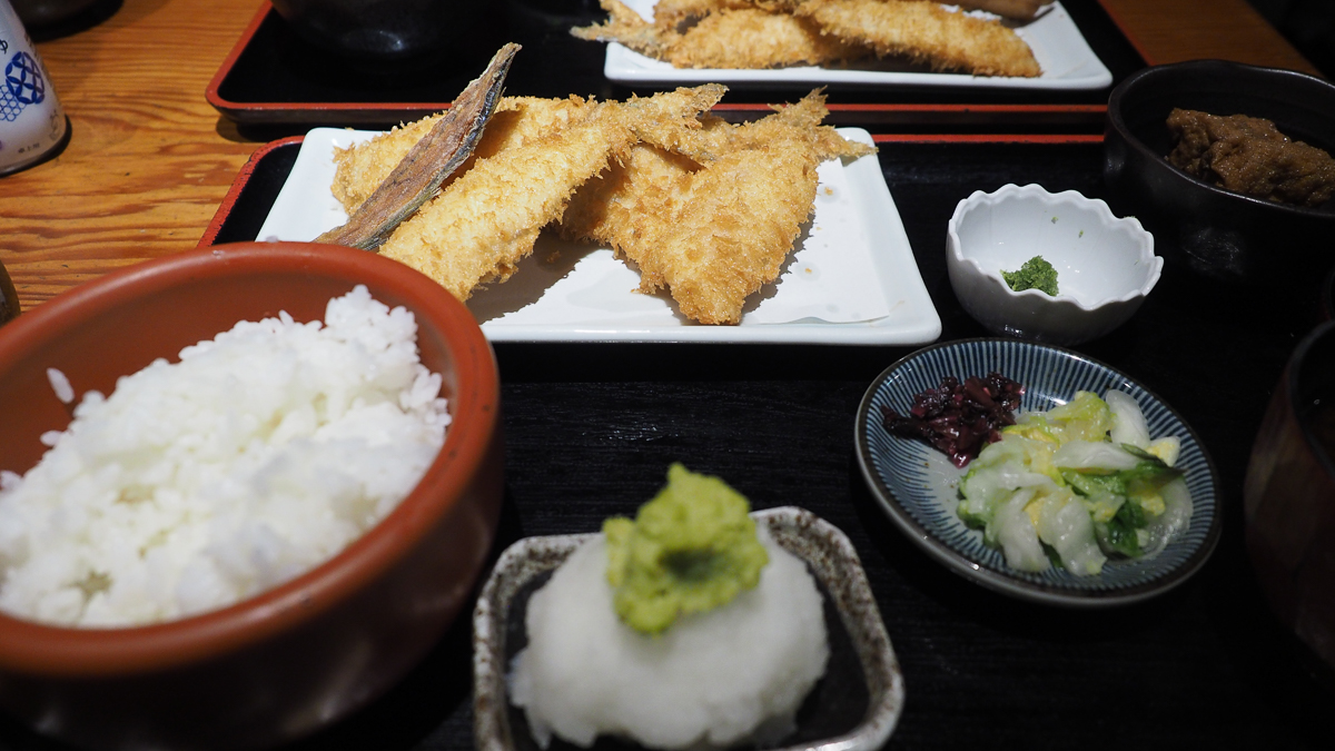 京ばし松輪 アジフライ　京橋　銀座　ランチ　おすすめ　定食　メニュー　まつわ