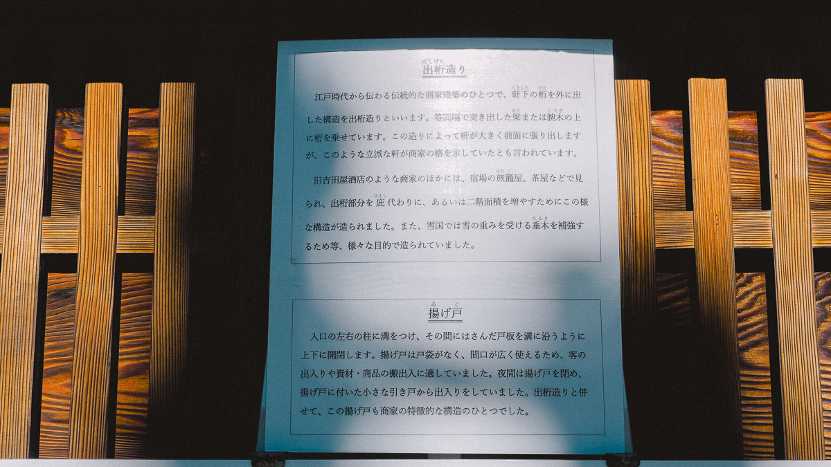 旧吉田屋酒店 下町風俗資料館付設展示場 谷中散歩 谷中 台東区 下町散歩 街歩き 建築 レトロ建築 商店建築 酒屋 ノスタルジック 下町さんぽ 出桁造 商家建築 yanesen 上野　博物館