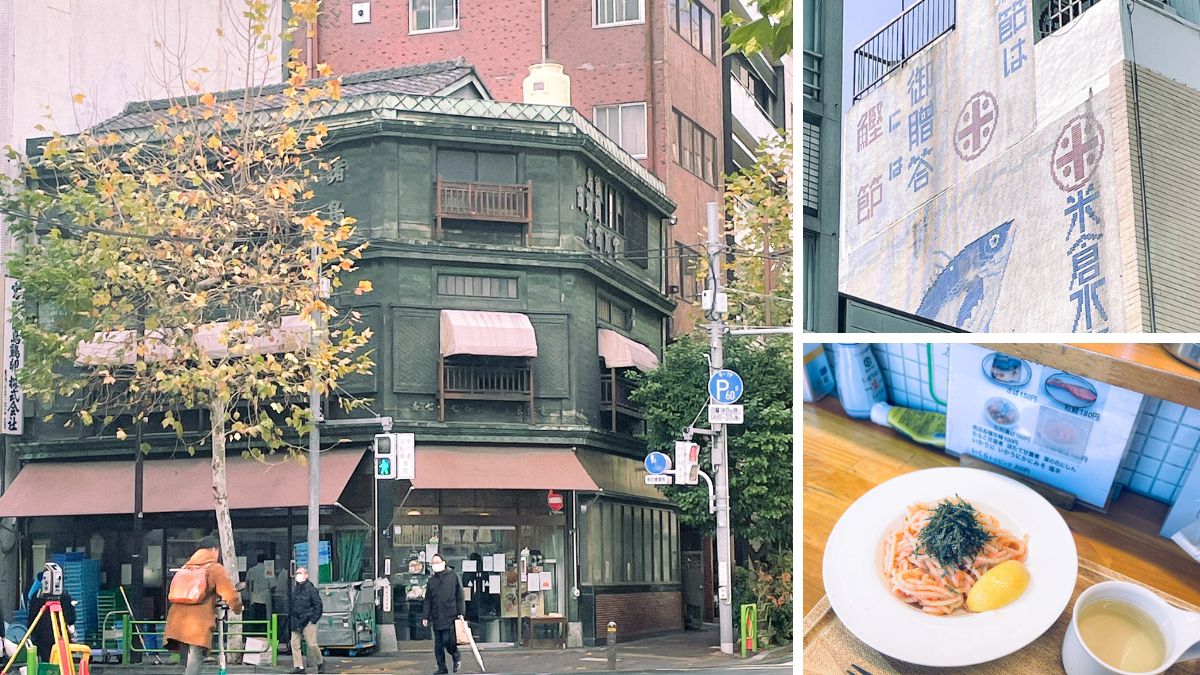 築地　宮川食鳥鶏卵　看板建築　名建築　レトロ　ノスタルジック　散歩　おいしい　鶏肉　精肉　水炊き　